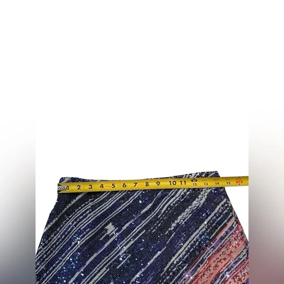 j crew Collection sequin pencil skirt Sz:8 - Picture 5 of 9